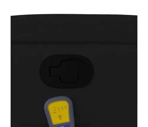 Masāžas Krēsls, Atgāžams, Melns Audums Vidaxl