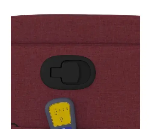 Masāžas Krēsls, Atgāžams, Vīnsarkans Audums Vidaxl