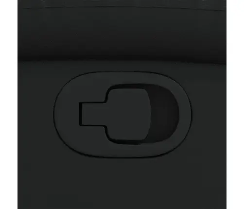 Atlošiamas Krėslas, Juodas, Dirbtinė Oda