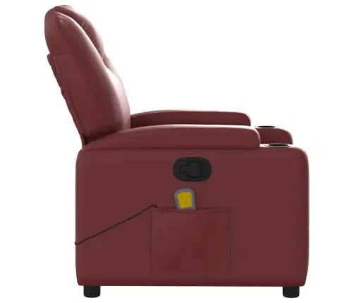 Masāžas Krēsls, Vīnsarkana Mākslīgā Āda Vidaxl