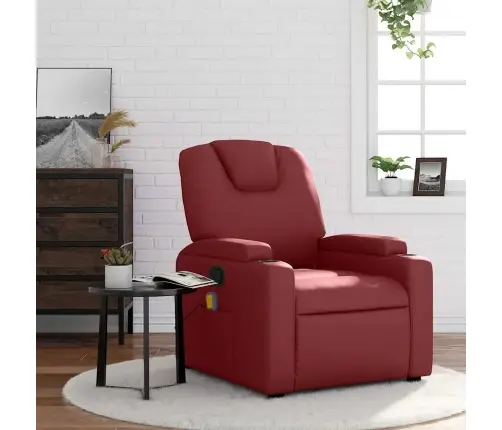 Masāžas Krēsls, Vīnsarkana Mākslīgā Āda Vidaxl