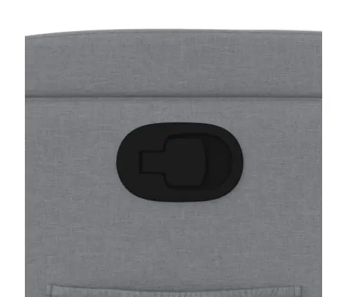 Atpūtas Krēsls, Atgāžams, Gaiši Pelēks Audums Vidaxl