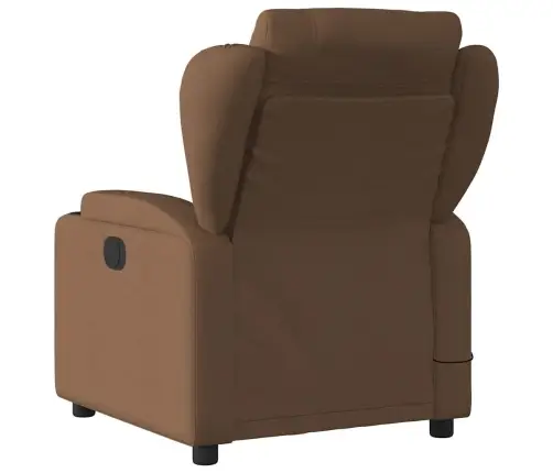 Masāžas Krēsls, Atgāžams, Brūns Audums Vidaxl