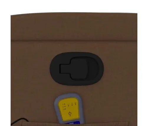 Masāžas Krēsls, Atgāžams, Brūns Audums Vidaxl