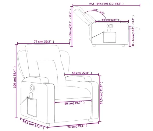 Massaažitool, Tumepruun, Kangas