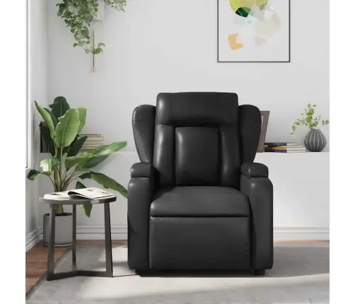 Masāžas Krēsls, Atgāžams, Melna Mākslīgā Āda Vidaxl