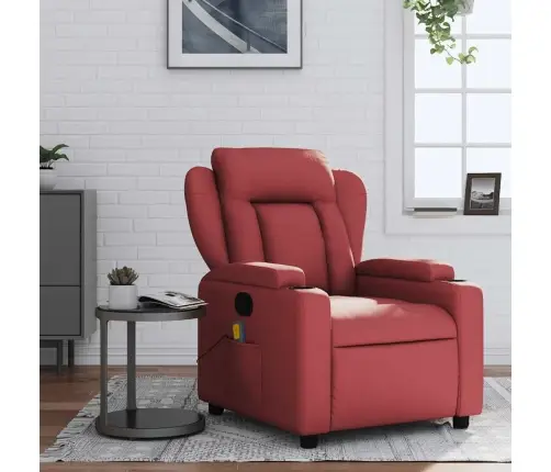 Masāžas Krēsls, Vīnsarkana Mākslīgā Āda Vidaxl