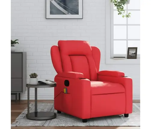 Masāžas Krēsls, Atgāžams, Sarkana Mākslīgā Āda Vidaxl
