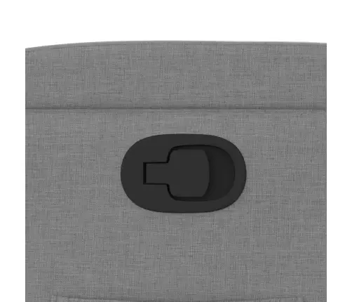 Atpūtas Krēsls, Atgāžams, Gaiši Pelēks Audums Vidaxl