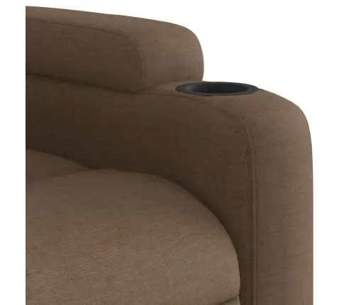 Atlošiamas Krėslas, Rudos Spalvos, Audinys