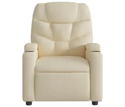 Atlošiamas Krėslas, Kreminės Spalvos, Audinys