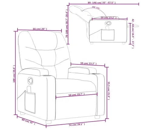 Massaažitool, Tumepruun, Kangas