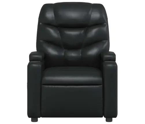 Atlošiamas Masažinis Krėslas, Juodos Spalvos, Dirbtinė Oda Atlošiamas Masažinis Krėslas, Juodos Spalvos, Dirbtinė Oda