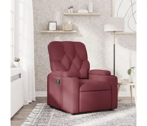Atpūtas Krēsls, Atgāžams, Vīnsarkans Audums Vidaxl Atpūtas Krēsls, Atgāžams, Vīnsarkans Audums Vidaxl