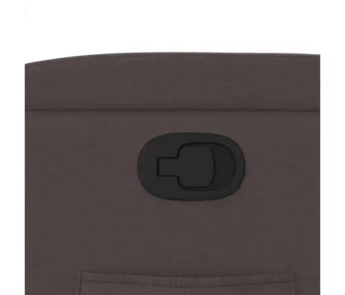 Atlošiamas Krėslas, Tamsiai Rudos Spalvos, Audinys