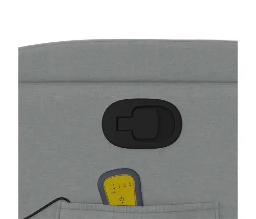 Masāžas Krēsls, Atgāžams, Gaiši Pelēks Audums Vidaxl Masāžas Krēsls, Atgāžams, Gaiši Pelēks Audums Vidaxl