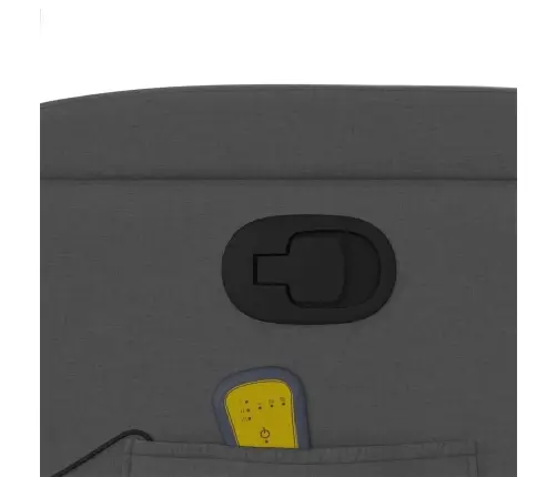 Masāžas Krēsls, Atgāžams, Tumši Pelēks Audums Vidaxl