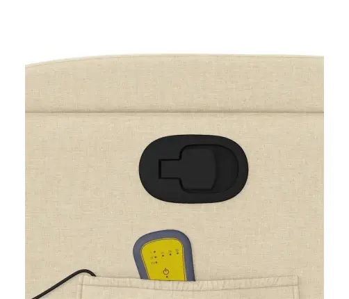 Masāžas Krēsls, Atgāžams, Krēmkrāsas Audums Vidaxl Masāžas Krēsls, Atgāžams, Krēmkrāsas Audums Vidaxl