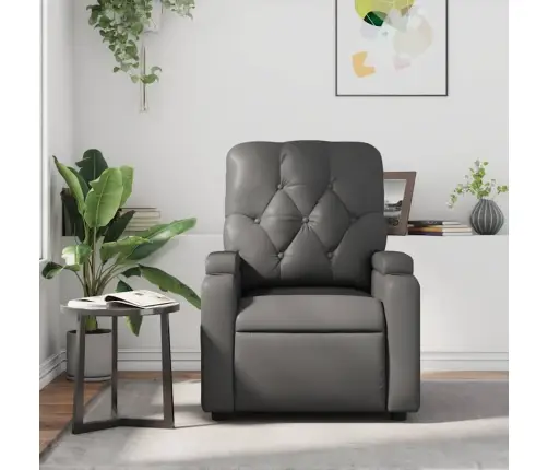 Masāžas Krēsls, Pelēka Mākslīgā Āda Vidaxl