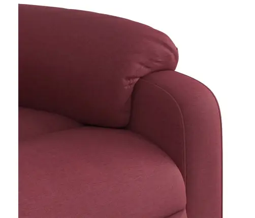 Atpūtas Krēsls, Atgāžams, Vīnsarkans Audums Vidaxl