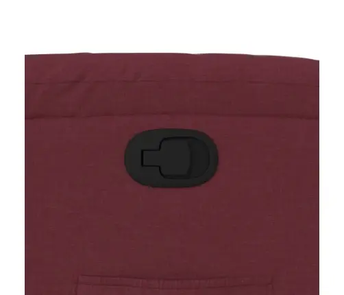 Atpūtas Krēsls, Atgāžams, Vīnsarkans Audums Vidaxl