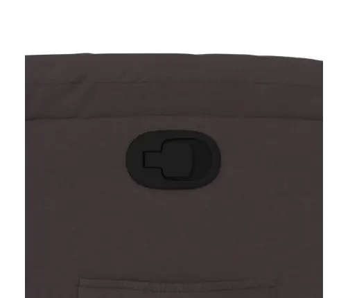 Atpūtas Krēsls, Atgāžams, Tumši Brūns Audums Vidaxl