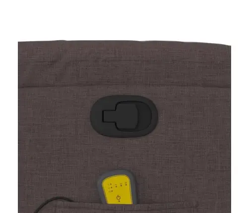 Masāžas Krēsls, Atgāžams, Tumši Brūns Audums Vidaxl Masāžas Krēsls, Atgāžams, Tumši Brūns Audums Vidaxl