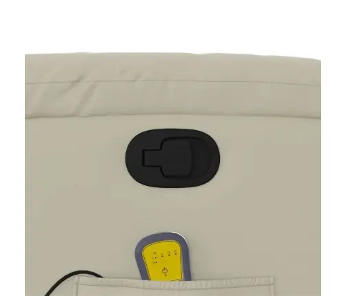 Masāžas Krēsls, Atgāžams, Krēmkrāsas Mākslīgā Āda Vidaxl