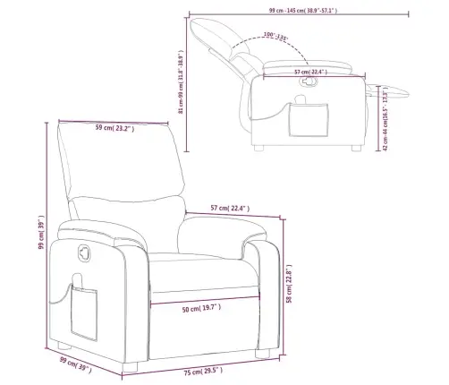 Masāžas Krēsls, Vīnsarkana Mākslīgā Āda Vidaxl
