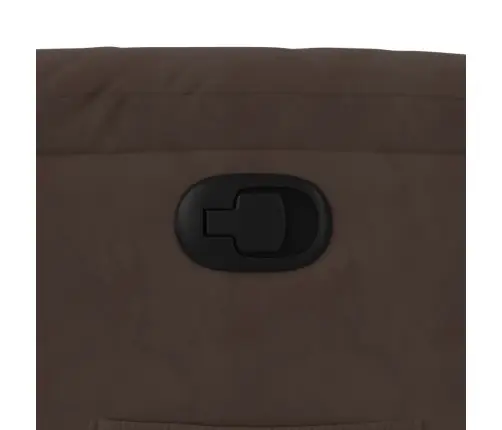 Atpūtas Krēsls, Atgāžams, Brūns Mikrošķiedras Audums Vidaxl