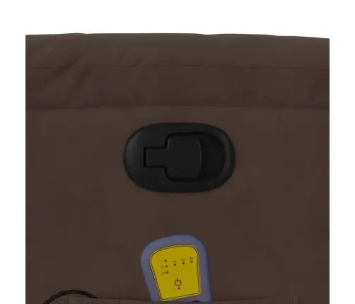 Masāžas Krēsls, Brūns Mikrošķiedras Audums Vidaxl Masāžas Krēsls, Brūns Mikrošķiedras Audums Vidaxl