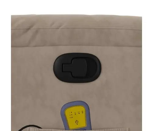 Masāžas Krēsls, Atgāžams, Pelēkbrūns Mikrošķiedras Audums Vidaxl