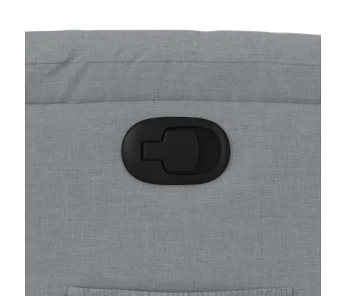 Atpūtas Krēsls, Atgāžams, Gaiši Pelēks Audums Vidaxl