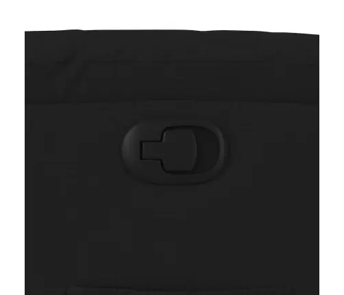 Atpūtas Krēsls, Atgāžams, Melns Audums Vidaxl