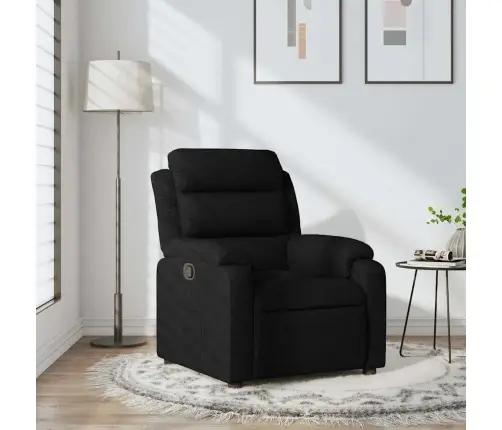 Atpūtas Krēsls, Atgāžams, Melns Audums Vidaxl