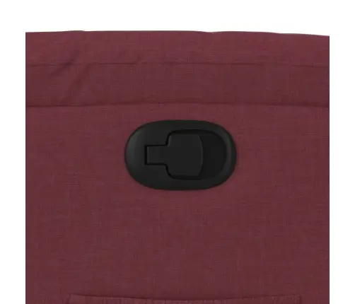 Atpūtas Krēsls, Atgāžams, Vīnsarkans Audums Vidaxl