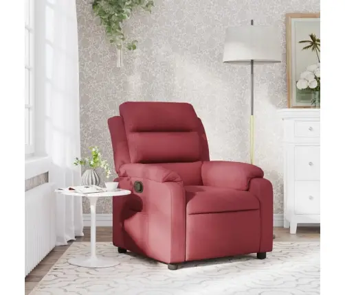 Atpūtas Krēsls, Atgāžams, Vīnsarkans Audums Vidaxl
