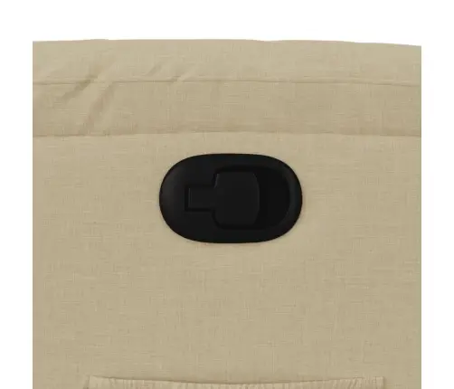 Atpūtas Krēsls, Atgāžams, Krēmkrāsas Audums Vidaxl Atpūtas Krēsls, Atgāžams, Krēmkrāsas Audums Vidaxl