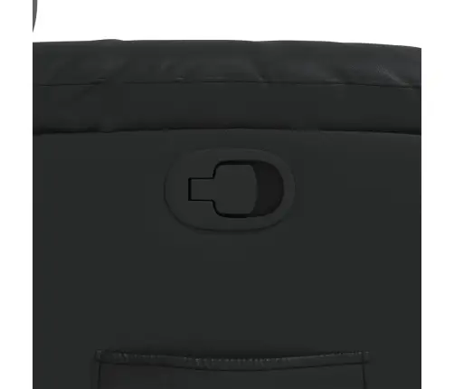 Atpūtas Krēsls, Atgāžams, Melna Mākslīgā Āda Vidaxl