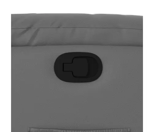 Atpūtas Krēsls, Atgāžams, Pelēka Mākslīgā Āda Vidaxl