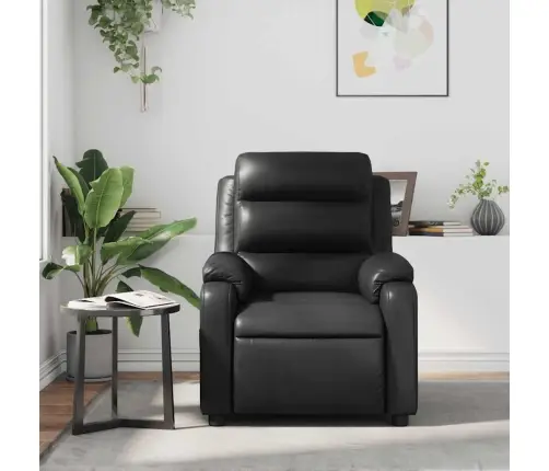 Masāžas Krēsls, Atgāžams, Melna Mākslīgā Āda Vidaxl