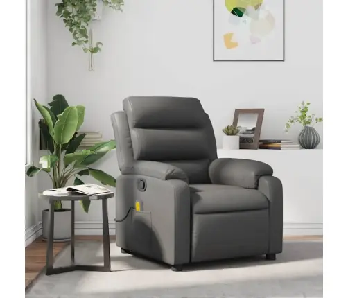 Masāžas Krēsls, Pelēka Mākslīgā Āda Vidaxl