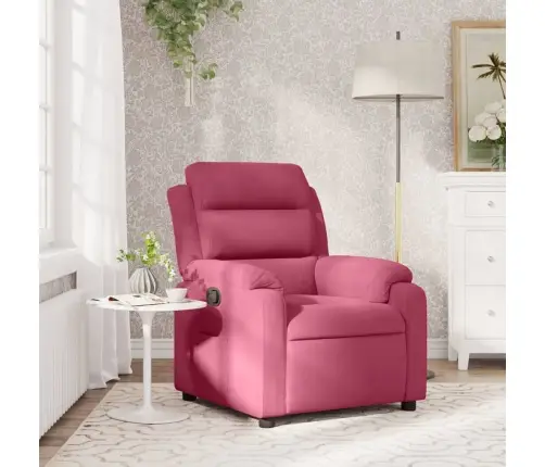 Atpūtas Krēsls, Atgāžams, Vīnsarkans Samts Vidaxl
