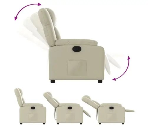 Reguleeritav Tugitool, Kreemjas, Kunstnahk Reguleeritav Tugitool, Kreemjas, Kunstnahk