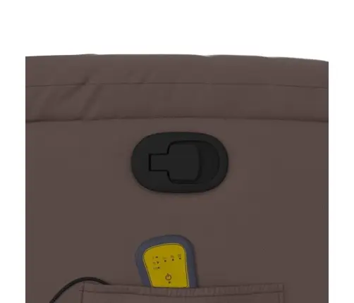 Atlošiamas Masažinis Krėslas, Rudos Spalvos, Dirbtinė Oda