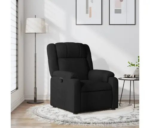 Atpūtas Krēsls, Atgāžams, Melns Audums Vidaxl Atpūtas Krēsls, Atgāžams, Melns Audums Vidaxl