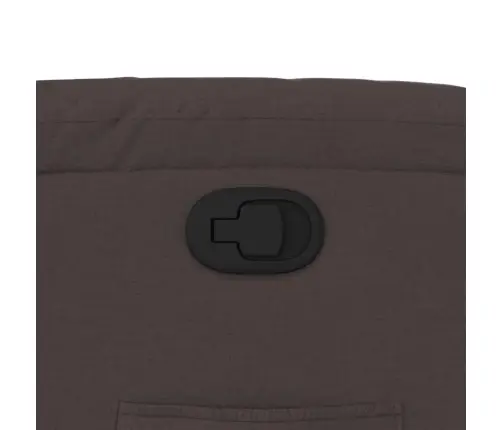 Atpūtas Krēsls, Atgāžams, Tumši Brūns Audums Vidaxl