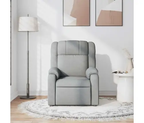 Masāžas Krēsls, Atgāžams, Gaiši Pelēks Audums Vidaxl Masāžas Krēsls, Atgāžams, Gaiši Pelēks Audums Vidaxl