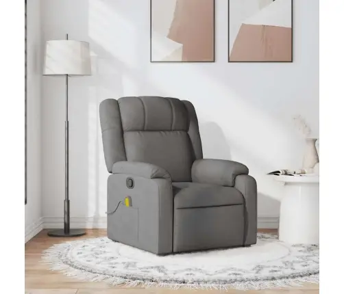 Masāžas Krēsls, Atgāžams, Tumši Pelēks Audums Vidaxl Masāžas Krēsls, Atgāžams, Tumši Pelēks Audums Vidaxl