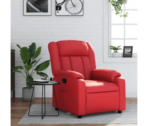 Reguleeritava Seljatoega Tugitool, Punane, Kunstnahk